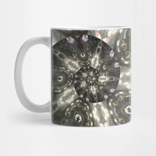 Spiral Black Acrylic Fluid Pour Mug